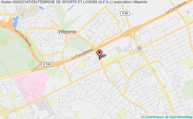 plan association Association FÉminine De Sports Et Loisirs (a.f.s.l) Villepinte