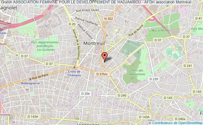 plan association Association Feminine Pour Le Developpement De Hadjambou - Afdh Montreuil