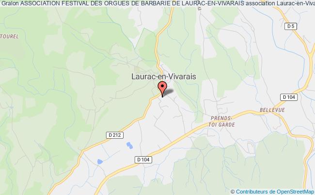 plan association Association Festival Des Orgues De Barbarie De Laurac-en-vivarais Laurac-en-Vivarais