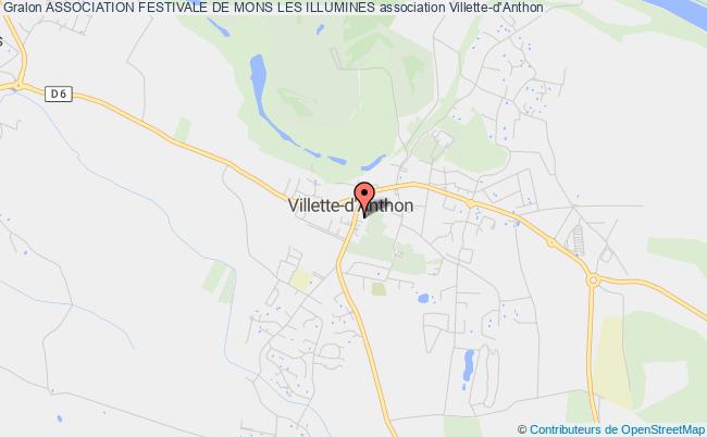plan association Association Festivale De Mons Les Illumines Villette-d'Anthon