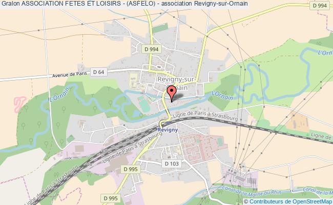 plan association Association Fetes Et Loisirs - (asfelo) - Revigny-sur-Ornain