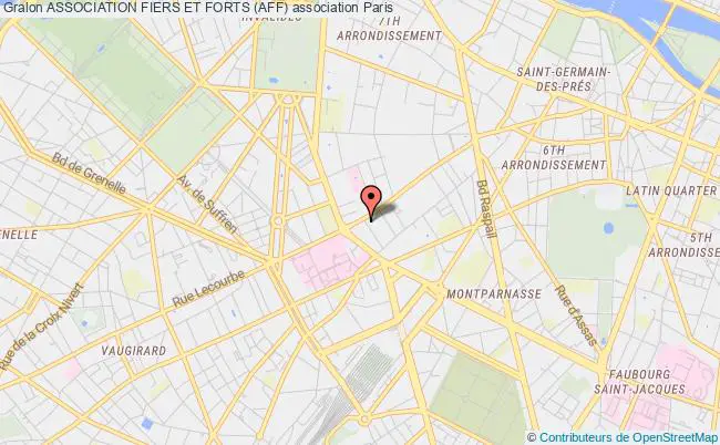 plan association Association Fiers Et Forts (aff) Paris