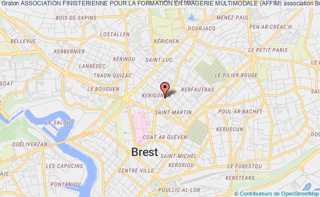 plan association Association Finisterienne Pour La Formation En Imagerie Multimodale (affim) Brest cedex