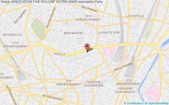 plan association Association Five Inclusif Notre-dame Paris 9e