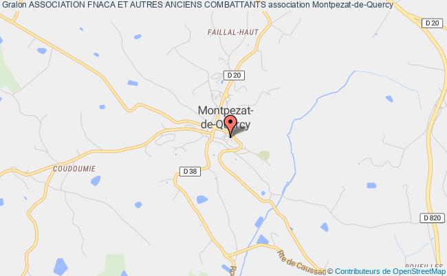 plan association Association Fnaca Et Autres Anciens Combattants Montpezat-de-Quercy