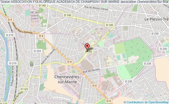 plan association Association Folklorique Academica De Champigny Sur Marne Chennevières-sur-Marne