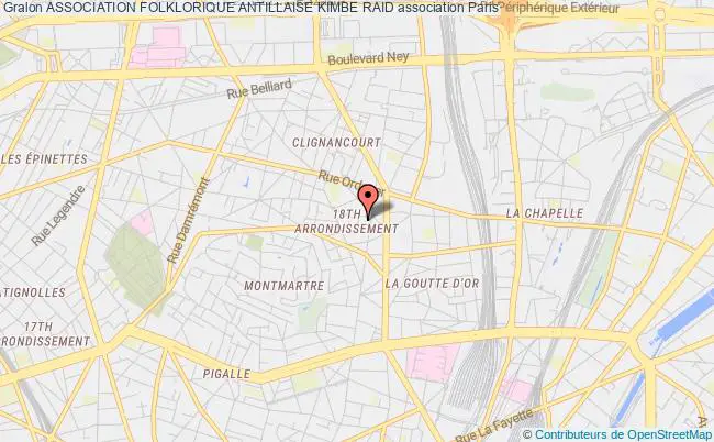 plan association Association Folklorique Antillaise Kimbe Raid Paris