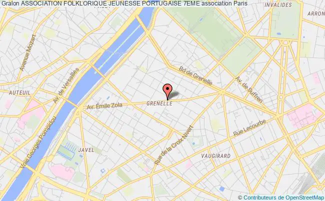 plan association Association Folklorique Jeunesse Portugaise 7eme Paris