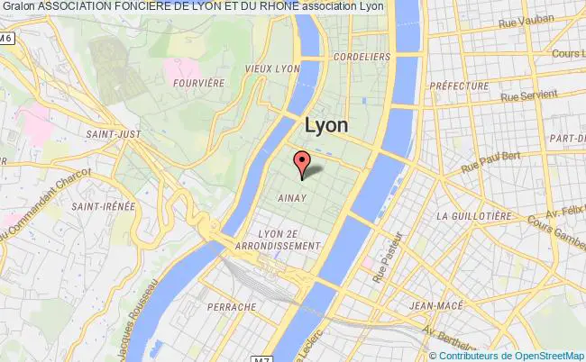 plan association Association Fonciere De Lyon Et Du Rhone Lyon 2
