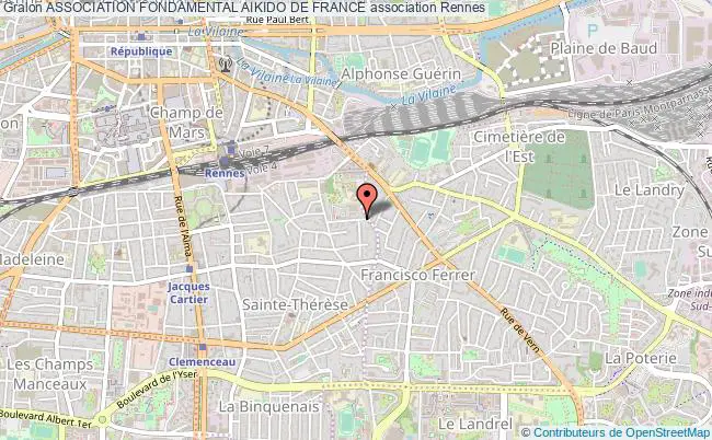plan association Association Fondamental Aikido De France Rennes