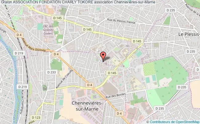 plan association Association Fondation Charly Tokore Chennevières-sur-Marne