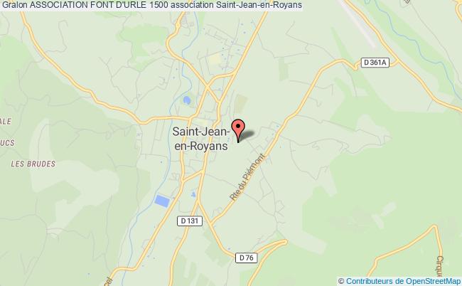 plan association Association Font D'urle 1500 Saint-Jean-en-Royans