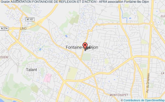 plan association Association Fontainoise De Reflexion Et D'action - Afra Fontaine-lès-Dijon
