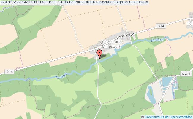 plan association Association Foot-ball Club Bignicourier Bignicourt-sur-Saulx
