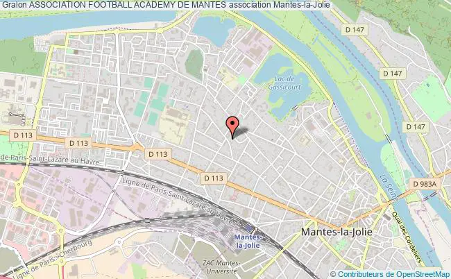 plan association Association Football Academy De Mantes Mantes-la-Jolie