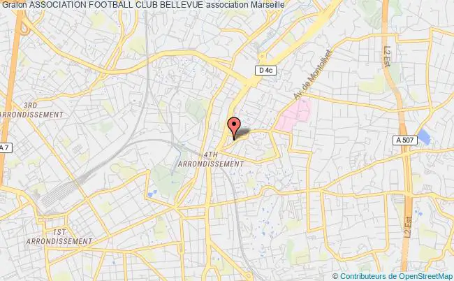 plan association Association Football Club Bellevue Marseille