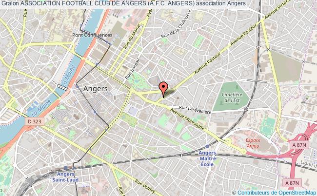 plan association Association Football Club De Angers (a.f.c. Angers) Angers