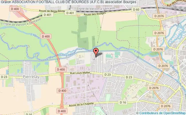 plan association Association Football Club De Bourges (a.f.c.b) Bourges