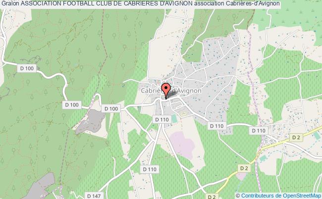 plan association Association Football Club De Cabrieres D'avignon Cabrières-d'Avignon