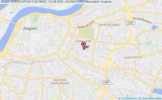 plan association Association Football Club Des Jougaiouns Avignon