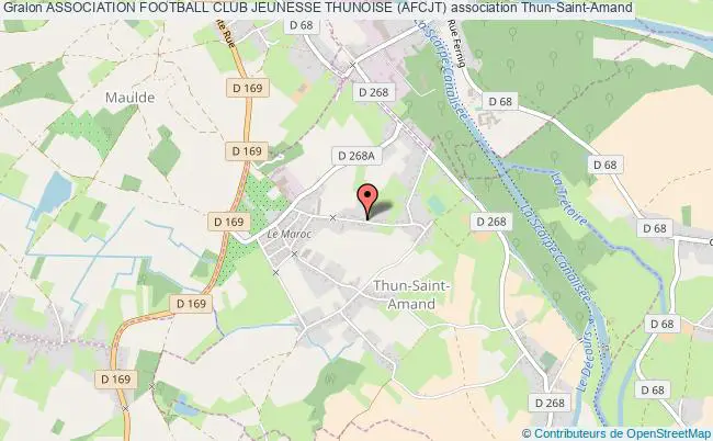 plan association Association Football Club Jeunesse Thunoise (afcjt) Thun-Saint-Amand