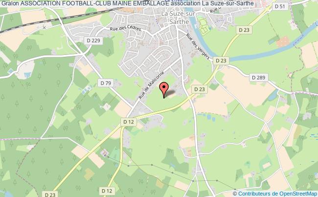 plan association Association Football-club Maine Emballage La    Suze-sur-Sarthe