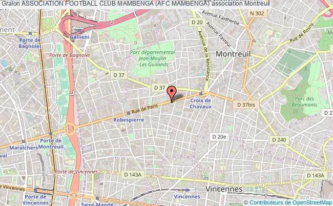 plan association Association Football Club Mambenga (afc Mambenga) Montreuil