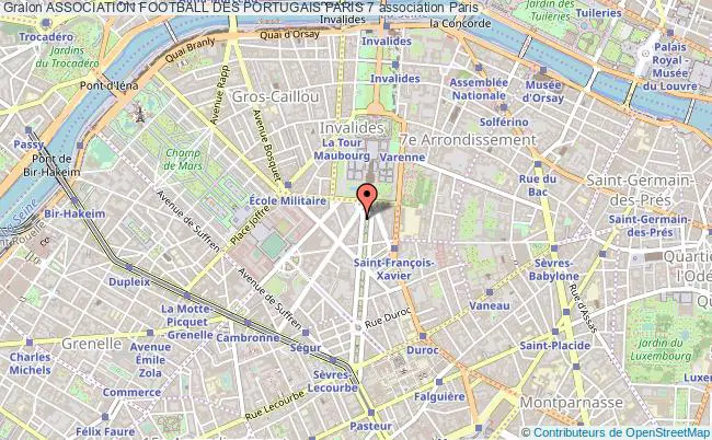 plan association Association Football Des Portugais Paris 7 Paris