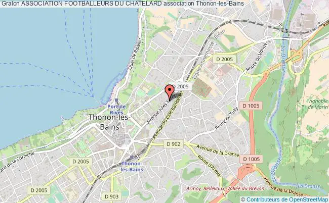 plan association Association Footballeurs Du Chatelard Thonon-les-Bains