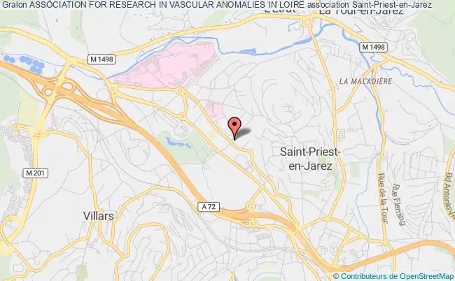 plan association Association For Research In Vascular Anomalies In Loire Saint-Priest-en-Jarez