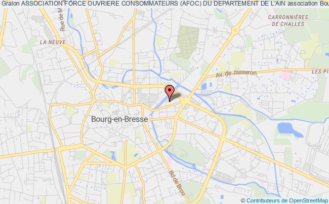 plan association Association Force Ouvriere Consommateurs (afoc) Du Departement De L'ain Bourg-en-Bresse