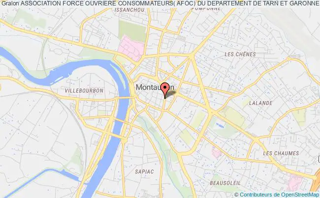 plan association Association Force Ouvriere Consommateurs( Afoc) Du Departement De Tarn Et Garonne Montauban