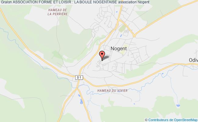plan association Association Forme Et Loisir : La Boule Nogentaise Nogent