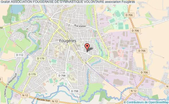 plan association Association Fougeraise De Gymnastique Volontaire Fougères