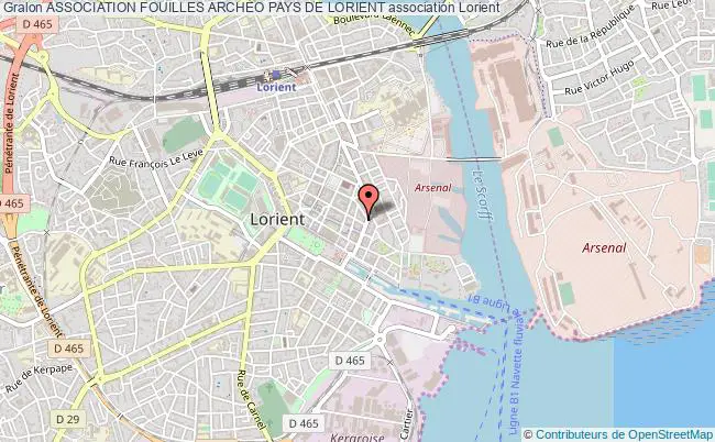 plan association Association Fouilles ArchÉo Pays De Lorient Lorient