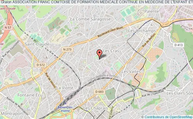 plan association Association Franc Comtoise De Formation Medicale Continue En Medecine De L'enfant Et De L'adolescent (afc-fmc-mea) Besançon