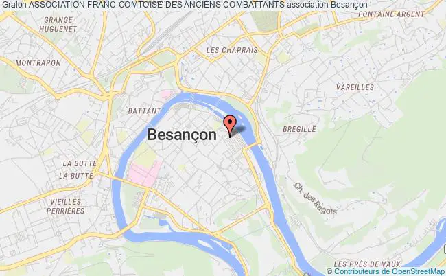 plan association Association Franc-comtoise Des Anciens Combattants Besançon
