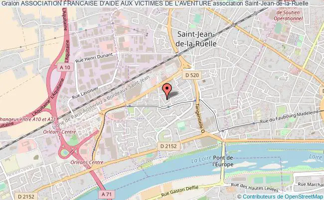 plan association Association Francaise D'aide Aux Victimes De L'aventure Saint-Jean-de-la-Ruelle