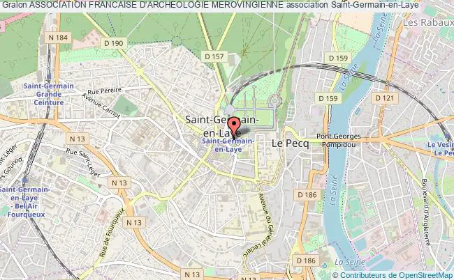 plan association Association Francaise D'archeologie Merovingienne Saint-Germain-en-Laye cédex