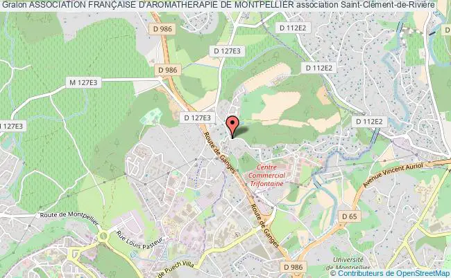 plan association Association FranÇaise D'aromatherapie De Montpellier Saint-Clément-de-Rivière