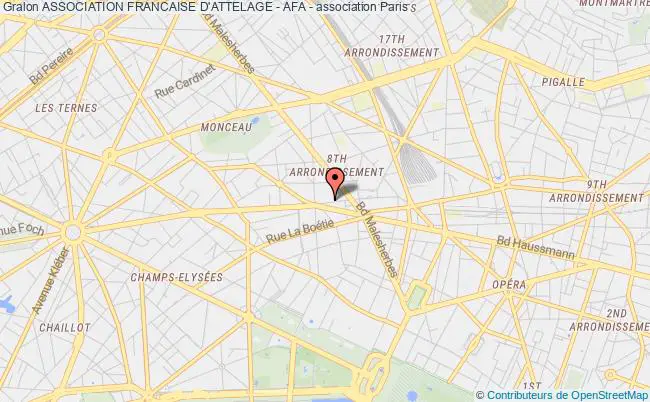 plan association Association Francaise D'attelage - Afa - Paris