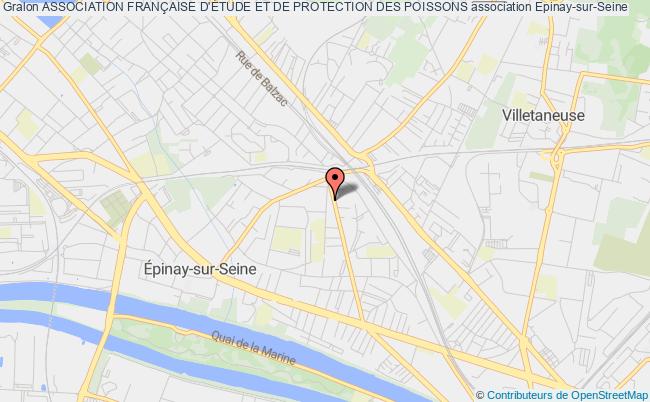 plan association Association FranÇaise D'Étude Et De Protection Des Poissons Épinay-sur-Seine