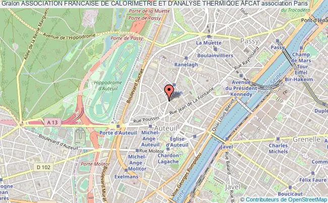 plan association Association Francaise De Calorimetrie Et D'analyse Thermique Afcat Paris
