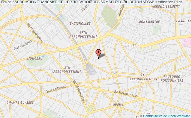 plan association Association Francaise De Certification Des Armatures Du Beton Afcab Paris