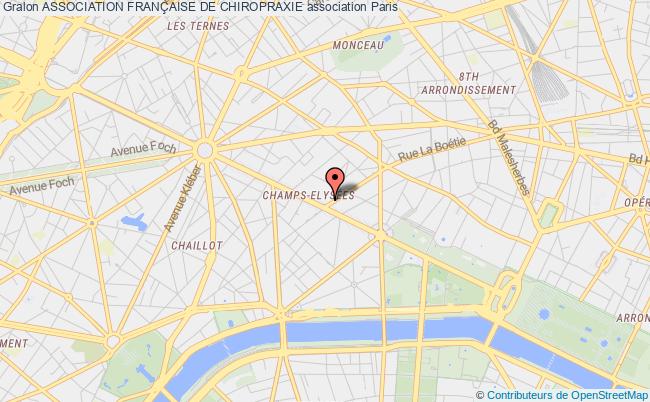 plan association Association FranÇaise De Chiropraxie Paris