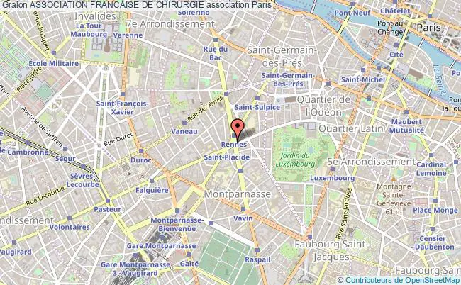 plan association Association Francaise De Chirurgie Paris