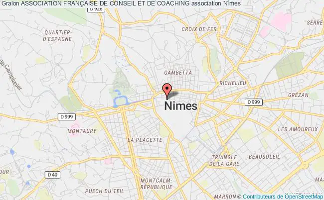 plan association Association FranÇaise De Conseil Et De Coaching Nîmes