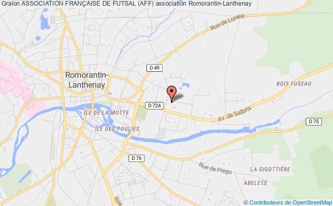 plan association Association FranÇaise De Futsal (aff) Romorantin-Lanthenay