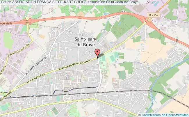 plan association Association FranÇaise De Kart Cross Saint-Jean-de-Braye