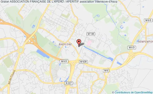 plan association Association FranÇaise De L'apÉro / ApÉritif Villeneuve-d'Ascq